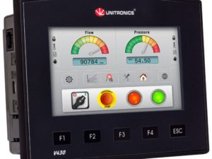 Advanced PLC controller Vision 430 by Unitronics front view