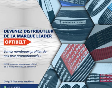 Vendeur de courroie optibelt au cameroun matériel industriel nexa industries