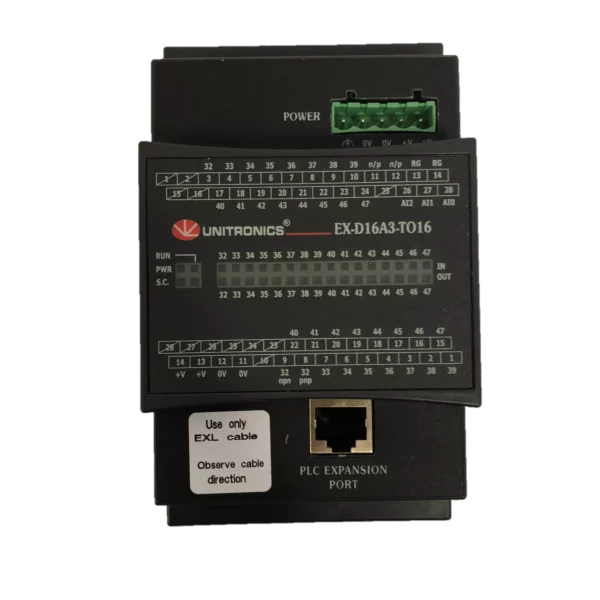 16 Digital Inputs / 3 Analog Inputs / 16 Transistor Outputs, 24VDC Nexa industries Cameroun