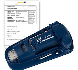 ACCELEROMETRE PCE VD 3 ICA AVEC CERTIFICAT DETALONNAGE ISO NEXA INDUSTRIES CAMEROUN