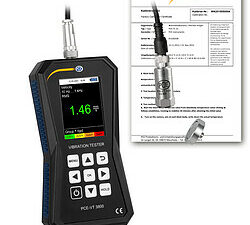 ACCELEROMETRE PCE VT 3800 ICA AVEC CERTIFICAT DETALONNAGE ISO NEXA INDUSTRIES CAMEROUN