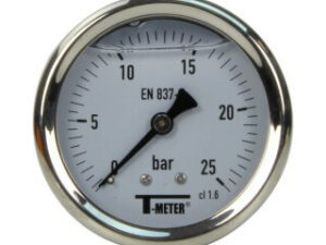 MANOMETRE 0-25 BAR, CADRAN INOX DN63, RACCORD LAITON VERTICAL G1/4", A GLYCERINE NEXA INDUSTRIES CAMEROUN