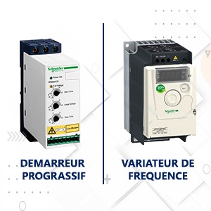 Demarreur progressif ou un variateur de frequence