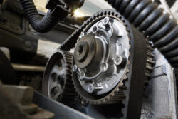 Guide de sécurité autour transmission par courroie